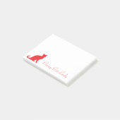 Dames de chat folles Post-it® avec logo de chaton  (Incliné)