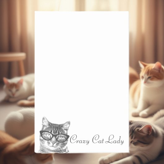 Dames de chat folles Post-it® | kitty en lunettes
