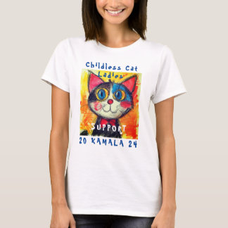 Dames De Chat Sans Enfant Pour Kamala T-Shirt