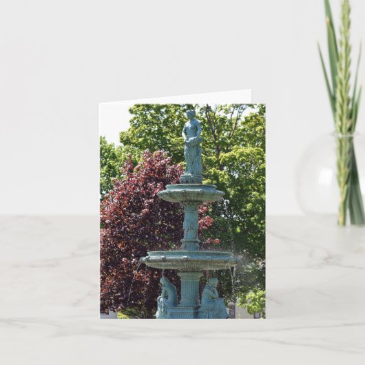 Dames de la carte de note de fontaine (Devant)