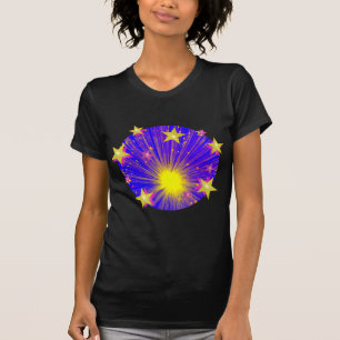 Dames de T-shirt de feu d'artifice