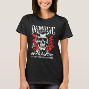 Dames "Demonische" Gotische Schedel T-shirt - Donk