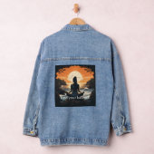 Dames Denim, Jean Jacket - Meditator, zonsondergan (Hangar)