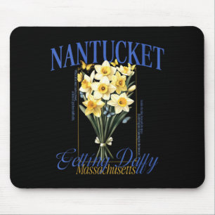 Dames die gek worden Nantucket narcis bloem Muismat