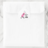 Dames die Golf Ronde Sticker (Tas)