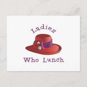 Dames die Lunch Briefkaart