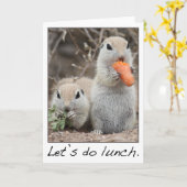 Dames die Lunch Kaart (Gele Bloem)