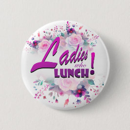 Dames die lunchknop ronde button 5,7 cm