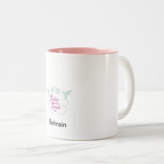 Dames die Mok Lunch (Voorkant rechts)