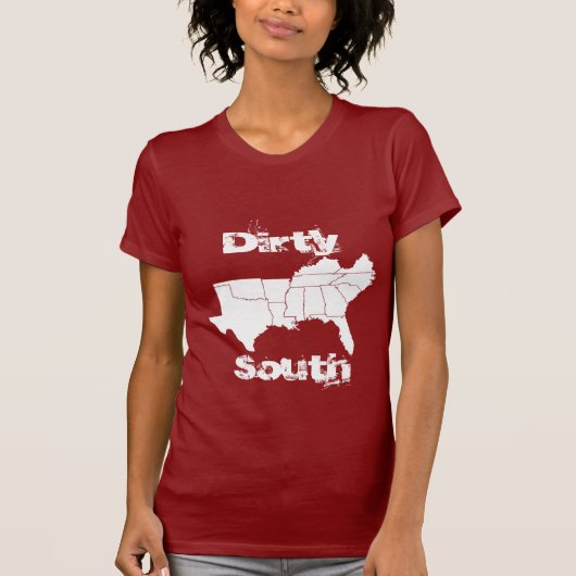 Dames Dirty South T-shirt (Voorkant)