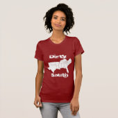Dames Dirty South T-shirt (Voorkant volledig)