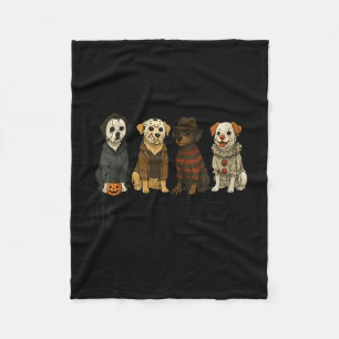 Dames Een Griezelige Poot Halloween Hond Halloween Fleece Deken