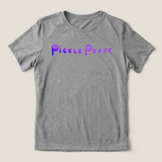 Dames effen Pickle Peace paars Tri-Blend Shirt