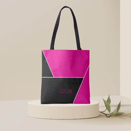Dames Elegant Eenvoudig Patroon Zwart Cute Tote Ta Draagtas