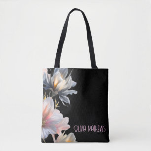 Dames Elegant Roze Bloemen en Stijlvol Schattige Draagtas