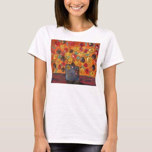 Dames en heren, heldere bloemen Tee Shirt (Voorkant)
