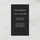 Dames en Mode Winkelen Visitekaartje (Achterkant)