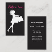 Dames en Mode Winkelen Visitekaartje (Voorkant / Achterkant)