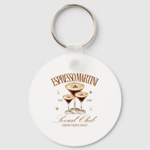 Dames Espresso Martini Sociale Club Drinkende Staa Sleutelhanger