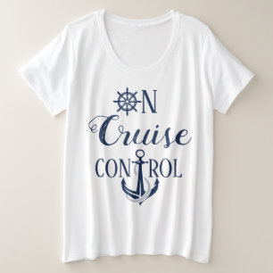 Dames extra grote 'Op cruise controle' T-shirt