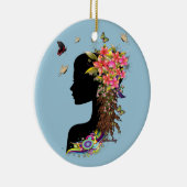 Dames Fantasy Mode Keramisch Ornament (Rechts)