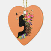 Dames Fantasy Mode Keramisch Ornament (Links)