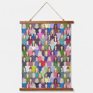 dames & feministen Houten Tapijt Hangend Wandkleed