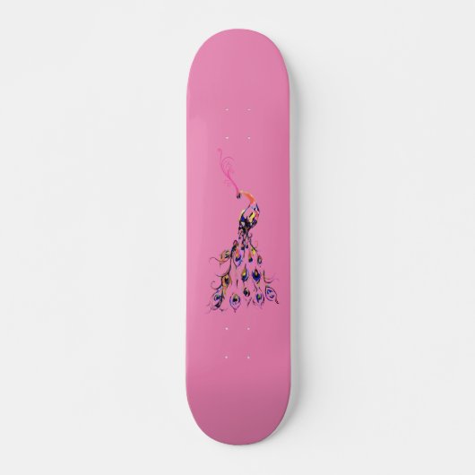 Dames & Filles Skateboard Coloured Peacock (Devant)