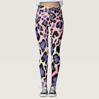 Dames fitness kleding paarse legging – WILD CHEETA