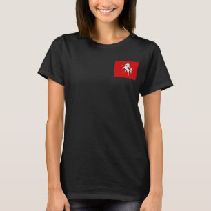 Dames fleece zip jogger, vlag van Kent County T-shirt