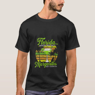 Dames Florida Zout Margaritas Niet Trottoirs Stran T-shirt