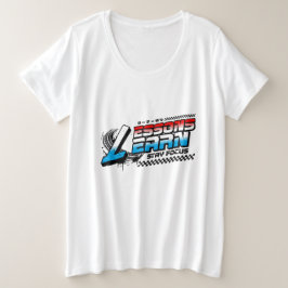 DAMES FOCUS LESSEN LEREN PLUS SIZE TEE GROTE MAAT T-SHIRT