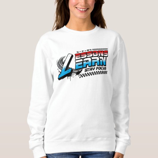 DAMES FOCUS LESSEN LEREN SWEATSHIRT (Voorkant)