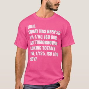 Dames fotografie shirt Fotograaf T-shirt Weer