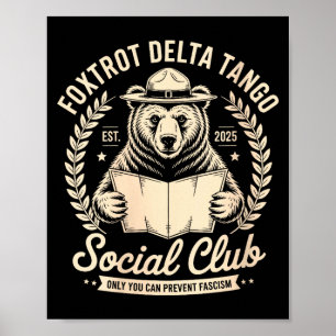Dames Foxtrot Delta Tango Social Club Alleen Jij C Poster