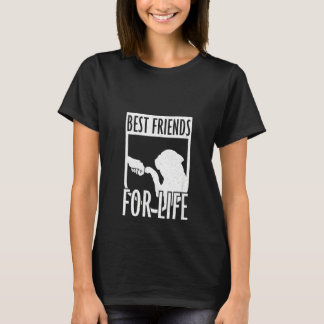 Dames Franse Bulldog Beste Vrienden Voor Het Leven T-shirt