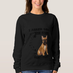Dames Franse Bulldog Citaat Moeder Vader Print Sch Trui