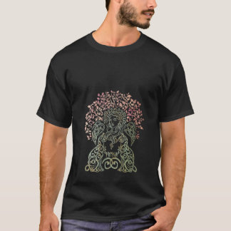 Dames Freya Godin Freyja Viking Noorse Myth Yggd T-shirt