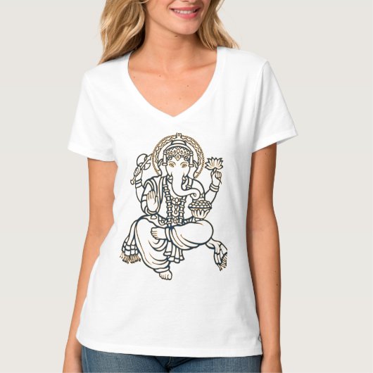 Dames Ganesh T-shirt (Voorkant)