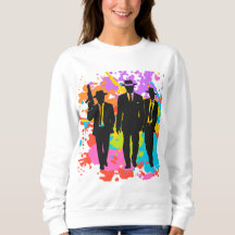 Dames Gangster Chic T-shirt met lange mouwen