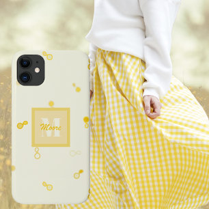 Dames Geel Verstrooid Paisley-Verjaardag-Moederdag iPhone 11 Hoesje