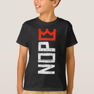 Dames Geen Koningen Protestbord Verticaal Nope V-h T-shirt