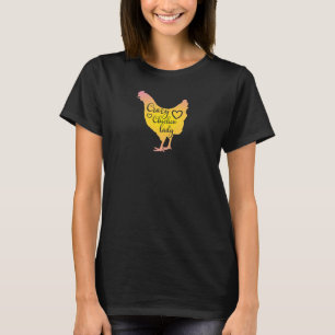 Dames Gekke Kippen Dame Dier T-shirt