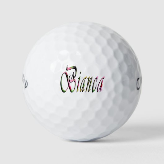 Dames genaamd Bianca, Golfballen (Voorkant)