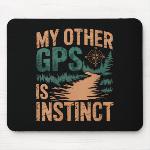 Dames Geocaching Wandelen Grappig V-hals  Muismat