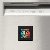 Dames Gepensioneerd 2026 Niet Mijn Probleem Meer G Magneet (Insitu (Vaatwasser))