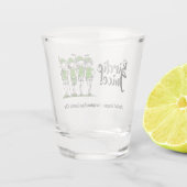 Dames Gepersonaliseerd Golf League Birdie Shot Gla Shot Glas (Achterkant)