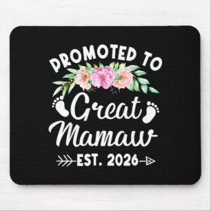 Dames gepromoveerd tot geweldige mamaw est 2026 mo muismat
