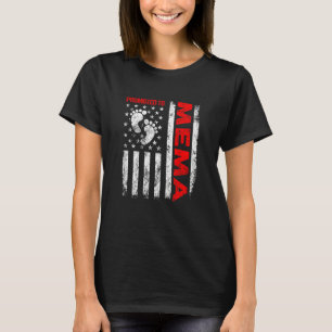 Dames gepromoveerd tot Mema USA-vlag Moederdag Eer T-shirt