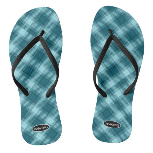 Dames geruite teenslippers HAMbWG Kinderslippers